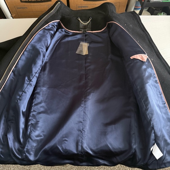 J Crew Nello Gori Wool Blend Villa Cocoon Coat Italian Stadium Cloth Size 2P - Picture 8 of 15